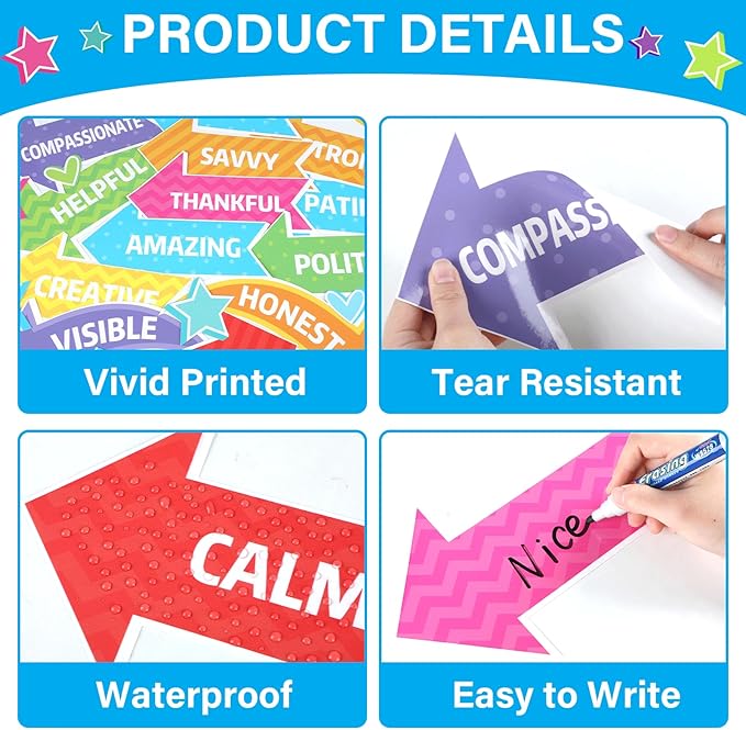 Affirmation Station Bulletin Board Set Be Amazing Bulletin Board Decorations Positive Sayings Accents Themed Classroom Bulletin Boards Arrow Sign Cutouts for School Wall Decor