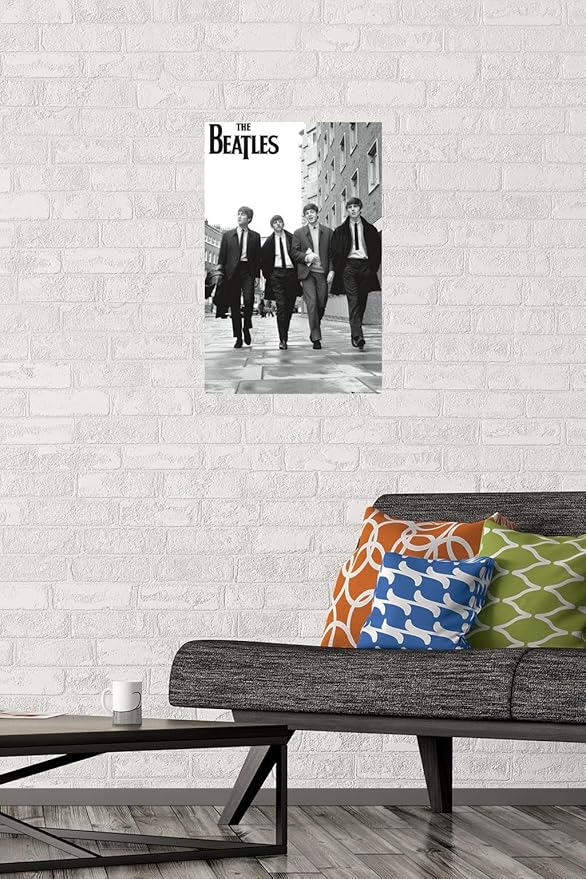 Trends International The Beatles - In London Wall Poster, 22.4L x 14.7W, Premium Poster & Mount Bundle
