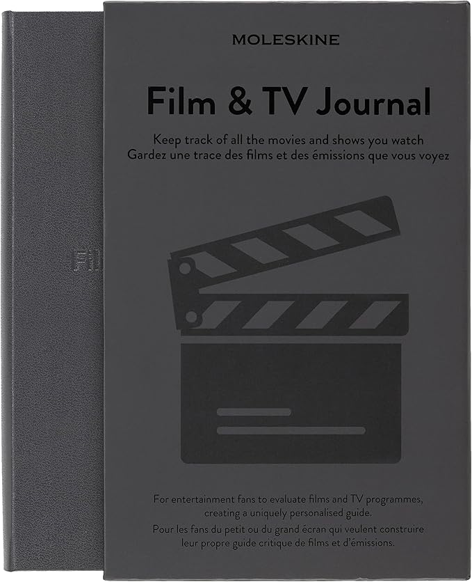 Moleskine Passion Journal, Film & TV, Hard Cover, Large (5" x 8.25") Black, 400 Pages