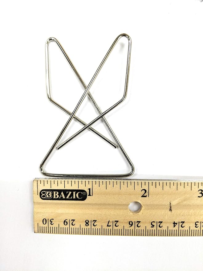 ACCO Ideal Paper Clamp (Butterfly Clamp), Smooth Finish, No.1 Size (Large), 12/Box (A7072610) Pack of 2