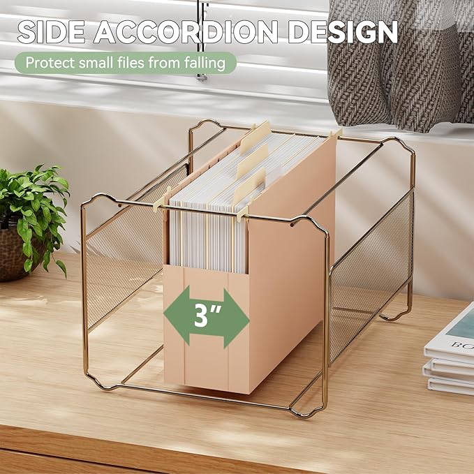 Plastic Hanging File Folders Extra Capacity,3" Expanding Pocket Letter Size,Expandable Large Pastel Hanging Folders,Adjustable Tabs,Heavy Duty Filing Cabinet Folder for Bulky Files,6 Pack