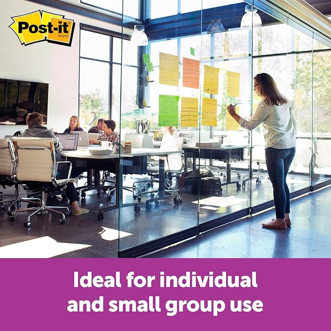 Post-it Super Sticky Big Notes, 11 in x 11 in, 1 Pad, 2X The Sticking Power, Neon Orange (BN11O)
