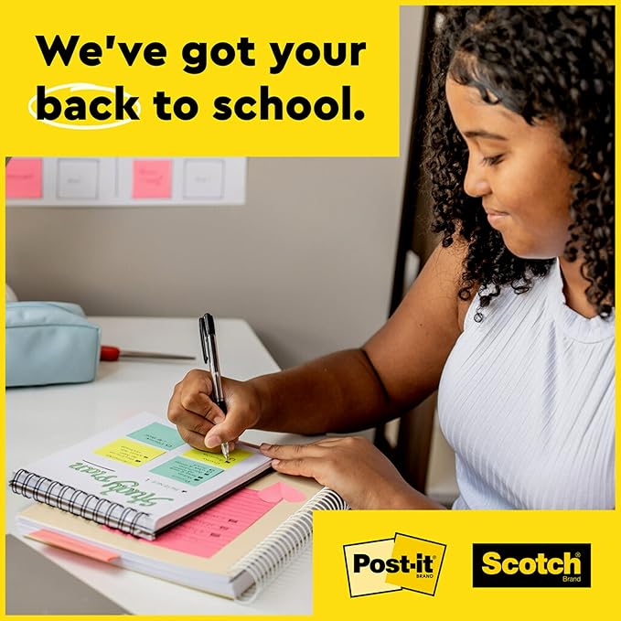 Post-it Super Sticky Notes, Limited Edition Color Collection, 3x3 in, 15 Pads, 45 Sheets/Pad (Pack of 12)