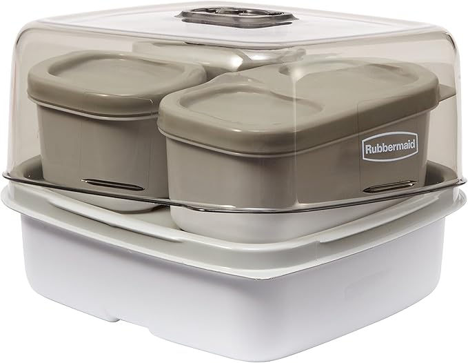 Rubbermaid Fasten + Go Sandwich Kit, Smoke Gray, 3-Piece Set