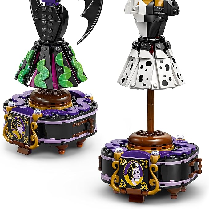 Lego 43262 Maleficent and Cruella Dress, Toy, Birthday Gift, Blocks, Girls, Boys, Children, 9, 10, 11 Years, Elementary School Students, Disney Goods, Pretend Play, Pretend Play