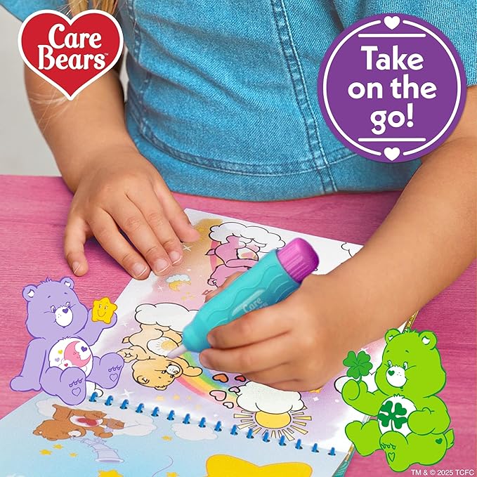 Care Bears Aqua Art, Paint with Water Books for Kids, Reusable Water-Reveal Activity, Mess Free Coloring for Toddlers, Fun Toddler Toys, Road Trip Activities for Kids, Airplane Toys for Toddlers 1-3
