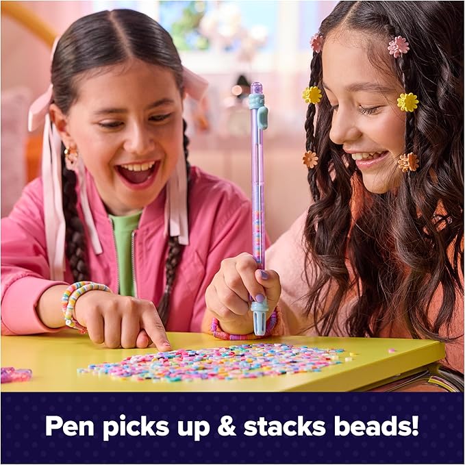 Cool Maker, Stack’d Heishi Studio Bracelet Making Kit with Easy Beading Pen & Over 1200 Beads for Bracelets, Makes 15, Arts and Crafts Kids Toys for Girls Ages 7 and up