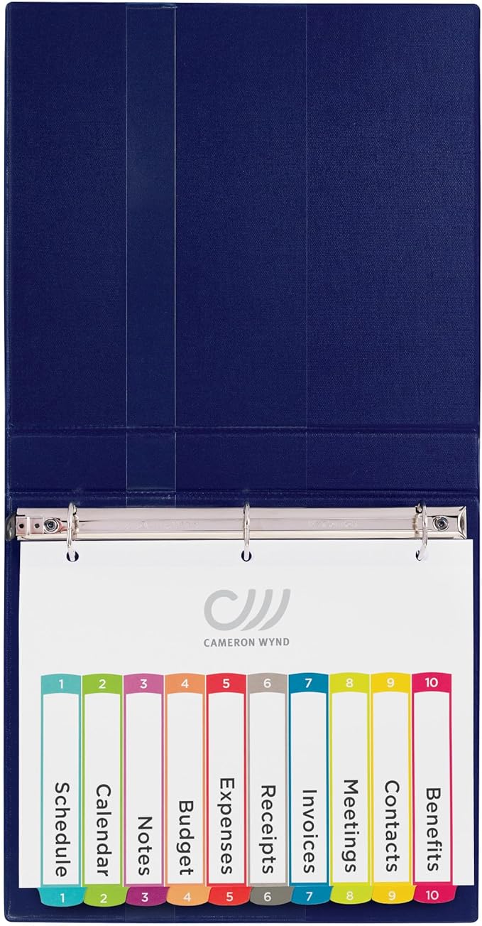 Avery Dividers for 3 Ring Binders,10 Tabs per Set,Customizable Table of Contents,Multicolor Arched Tabs,Great for Organizing Reports,Projects,and More (11842),(Pack of 2)