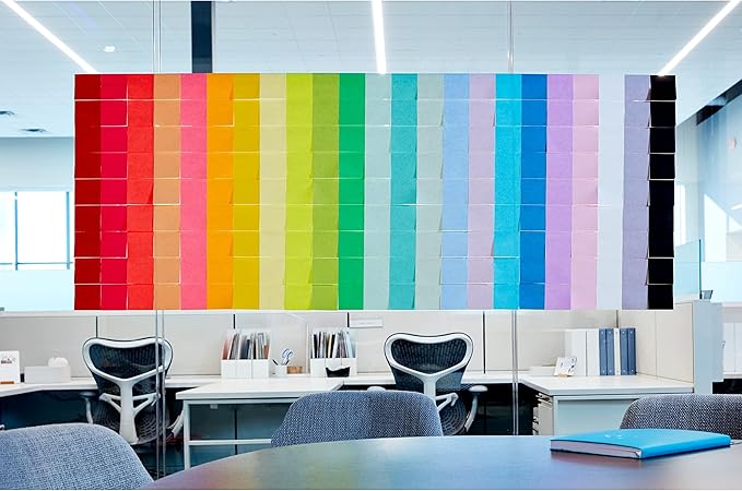 Post-it Super Sticky Notes, Limited Edition Color Collection, 3x3 in, 15 Pads, 45 Sheets/Pad (Pack of 12)