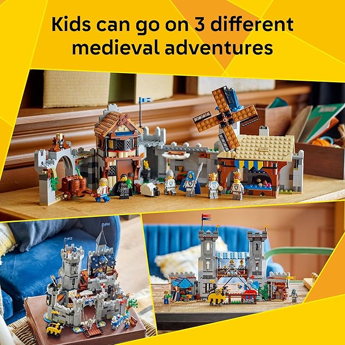 Lego Creator 31168 Medieval Knight Castle Toy Birthday Present Blocks Boys Girls Children 9 10 11 Years Old Elementary School Interior Stylish Figure Goods