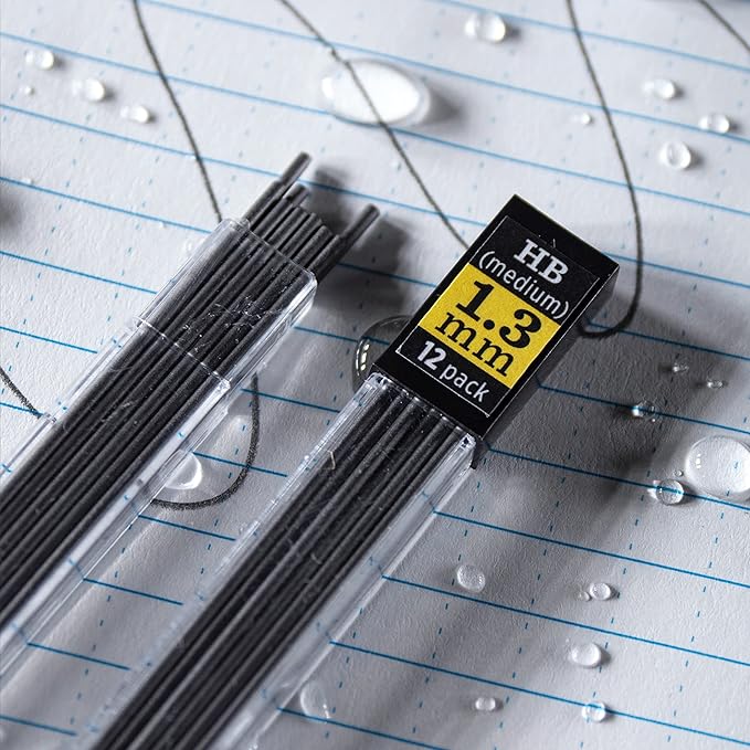 Rite in the Rain Medium (HB) 1.3mm Mechanical Pencil Lead Refills, 24-pack (two 12-packs) (No. 15BR)