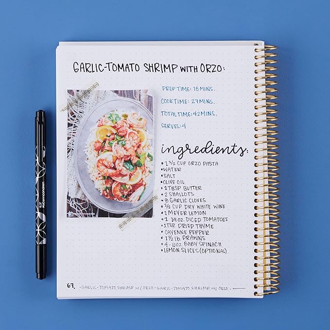 Erin Condren 7" X 9" Spiral Bound Dot Grid Journal Notebook - Layers Neutral, 5Mm Dot Grid, 160 Page Writing, Drawing & Art Notebook, 80Lb Thick Paper, Stickers Included