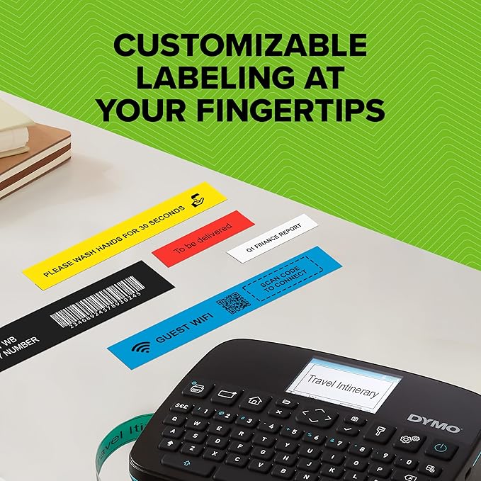 DYMO LabelManager Executive 640 CB Portable Label Printer, Monochrome Output, QWERTY Keyboard, Bluetooth & USB, Compatible with D1 Labels