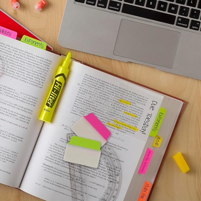 Avery Multiuse Ultra Tabs, 2" x 1.5", 2-Side Writable, Neon Pink/Green/Orange, 48 Repositionable Tabs (74756)
