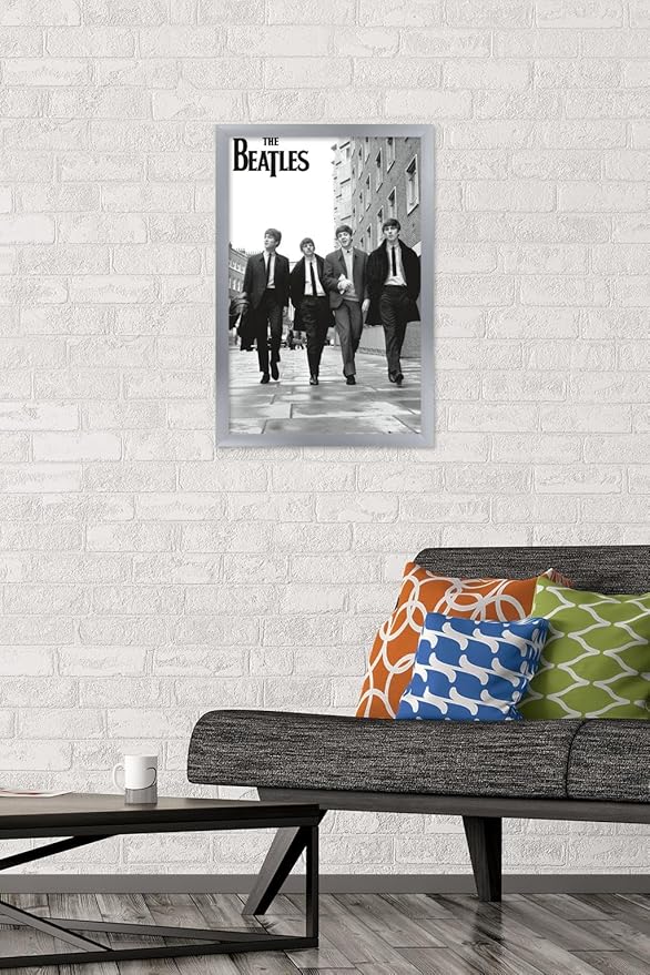 Trends International The Beatles - In London Wall Poster, 22.4L x 14.7W, Silver Framed Version