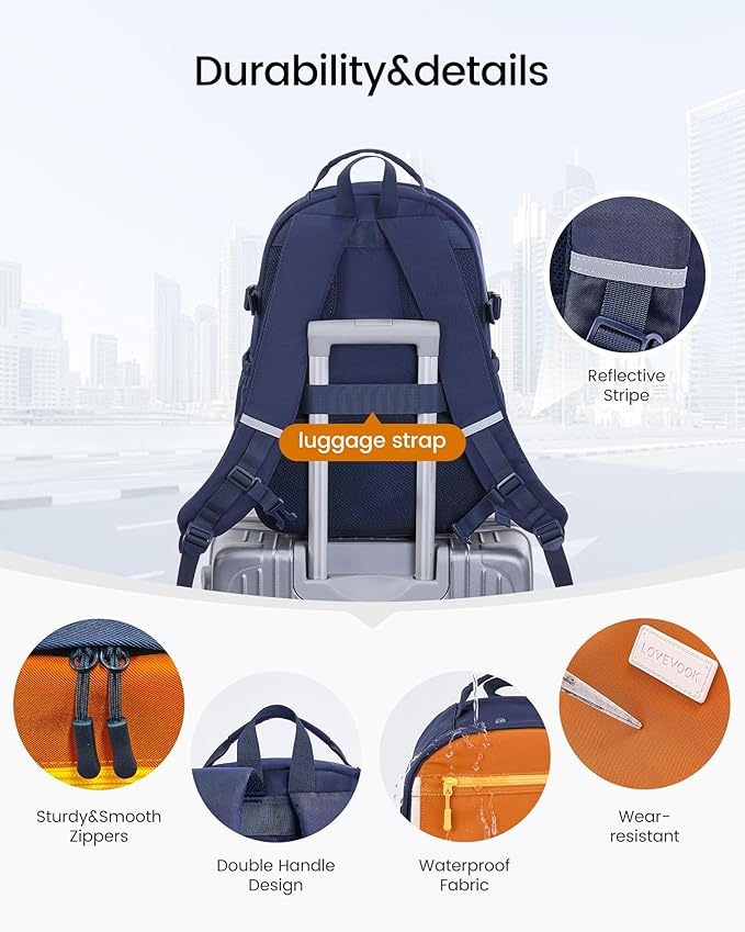 LOVEVOOK School Backpack for Girls with Large Tumbler Holder Pockets, Student Cute Bookbag 15.6 inch Laptop Daypack for Middle School Teen, Waterproof College Travel Bag for Women