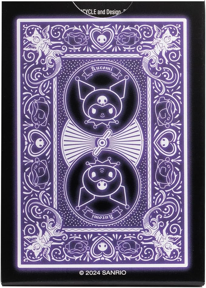 Bicycle Kuromi Sanrio Playing Cards, Black, Pink and Purple, 1 Deck