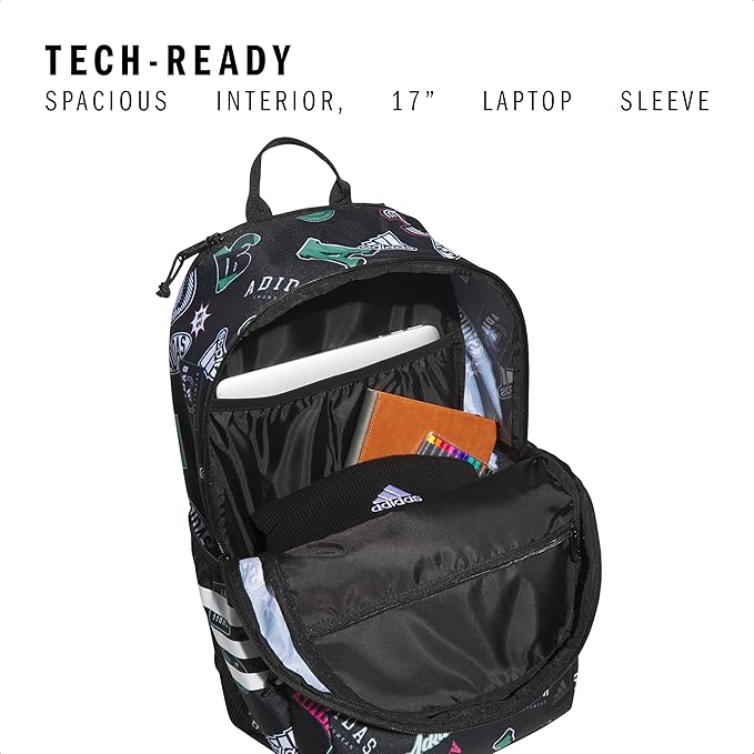 3-Stripe Classic backpack for men and women, bag with laptop sleeve