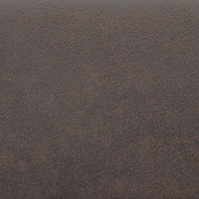 SIMPLIHOME Avalon Storage Ottoman - 42 inch Wide Upholstered Vegan Leather Rectangular Flip-Top Ottoman in Distressed Brown, Contemporary Coffee Table Ottoman for Living Room with Hidden Storage