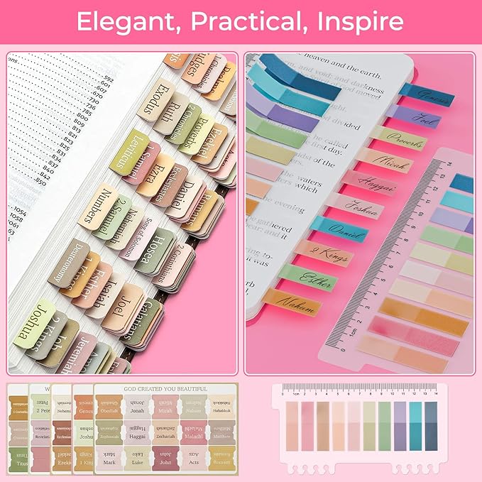 76PCS Bible Study Supplies Kit for Women, Journaling Set with No Bleed Highlighters, Laminated Bible Tabs,Notebook, Quilted Pencil Case, Bible Accessories Set Beginner Christian Gifts