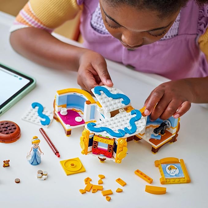 Lego 43266 Cinderella Dress, Toy, Birthday Gift, Blocks, Girls, Boys, Children, 9, 10, 11 Years, Elementary School Students, Disney Goods, Pretend Play, Pretend Play