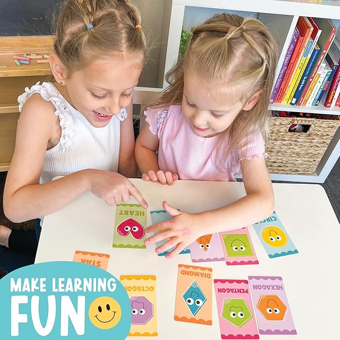 Hadley Designs Alphabet Flash Cards for Toddlers 1-3 - Preschool Learning Activities, Number Color Shapes & ABC Flash Cards for Toddlers 1-3, Daycare Essentials, Homeschool Supplies, Kids Easter Gifts