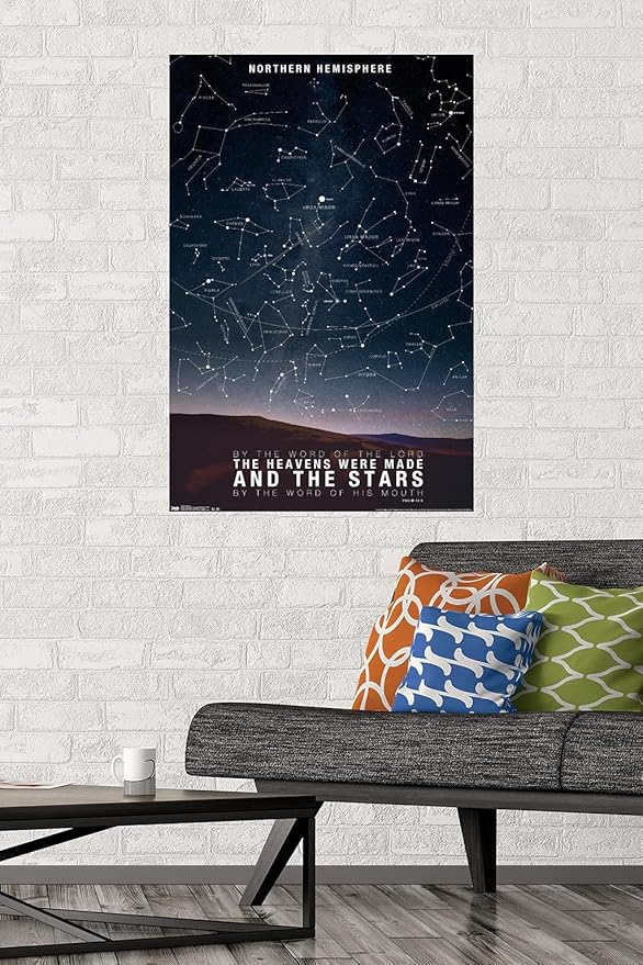 The Stars Wall Poster, 22.37" x 34.00", Poster & Mount Bundle