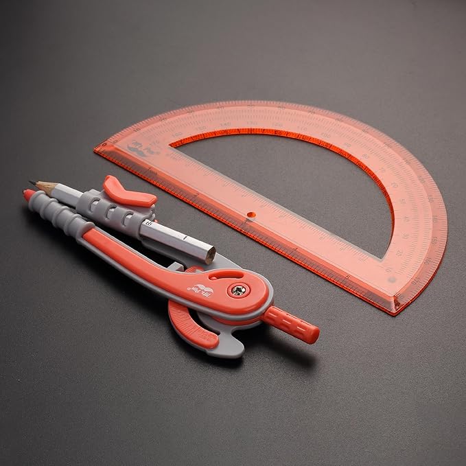 Mr. Pen- Compass and Protractor Set, Math Compass for Geometry and Drawing