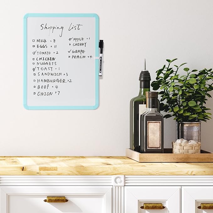 Mr. Pen- Dry Erase Board, 14” x 11” with a Black Dry Erase Marker, Small Mini White Board for Students
