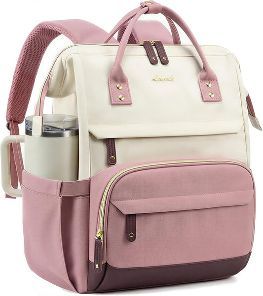 LOVEVOOK Laptop Backpack for Women, 15.6 Inch Work Business Backpacks Purse With Large Capacity