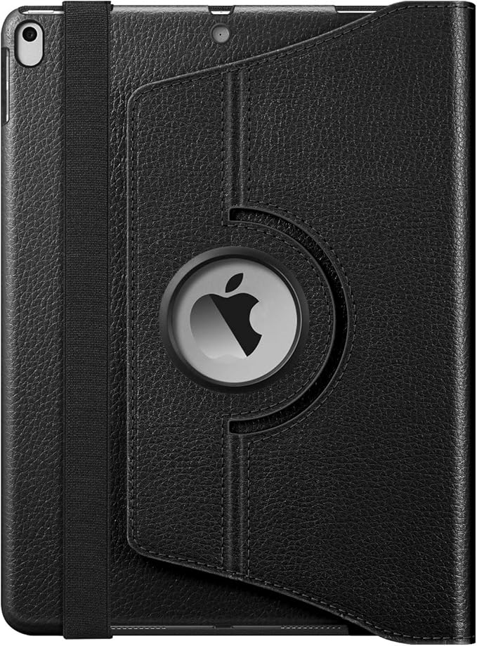 Fintie Rotating Case for iPad Air (3rd Gen) 10.5" 2019 / iPad Pro 10.5" 2017 with Built-in Pencil Holder - 360 Degree Rotating Stand Protective Cover, Auto Sleep/Wake (Black)