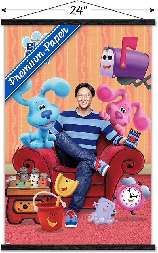 Blue's Clues - Group Wall Poster with Magnetic Frame