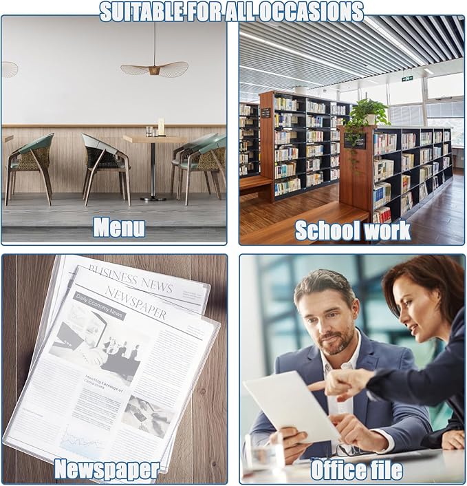 8Pcs 8" x 10" Photo Toploaders Clear Sheet Protectors Rigid Print Protectors Hard Plastic Paper Page Top Loaders Magazine Protector for Collectors Document Holder