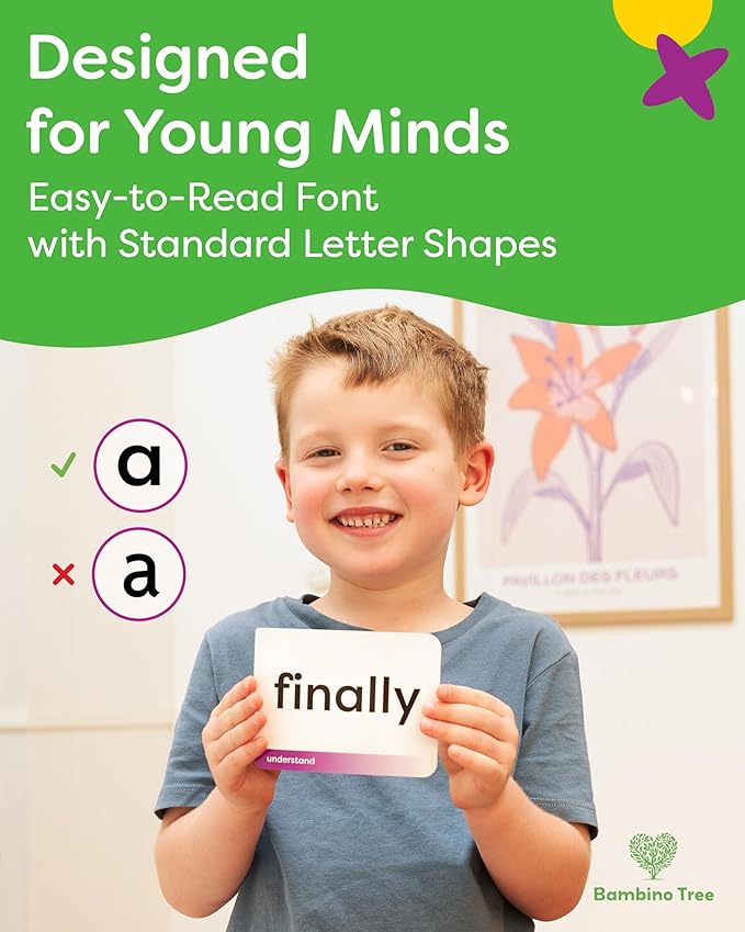 Sight Words Flash Cards Kindergarten - 120 High Frequency Words from Dolch's and Fry's Lists for 4-6 Years