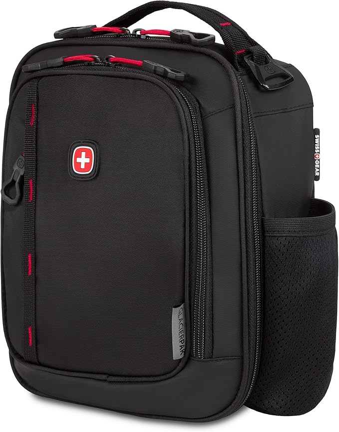 SwissGear 3999 Insulated Lunch Bag, Black/Red