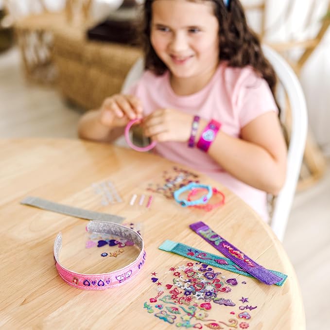 Melissa & Doug Design-Your-Own Jewelry-Making Kits - Bangles, Headbands, and Bracelets