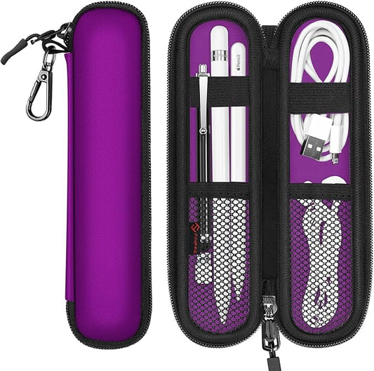Fintie Pen Holder Case for Apple Pencil Pro, Apple Pencil (USB-C / 1st / 2nd Generation), Soft Neoprene Zipper Carrying Bag Sleeve Pouch for Samsung Stylus, Surface Pen