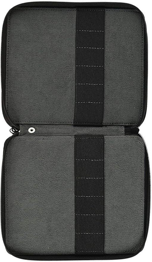 Speedball Art Products Genuine Leather Storage Case for Pencils, Markers, Pens and Art Supplies, Holds Up to 120 Standard Pencils, Black