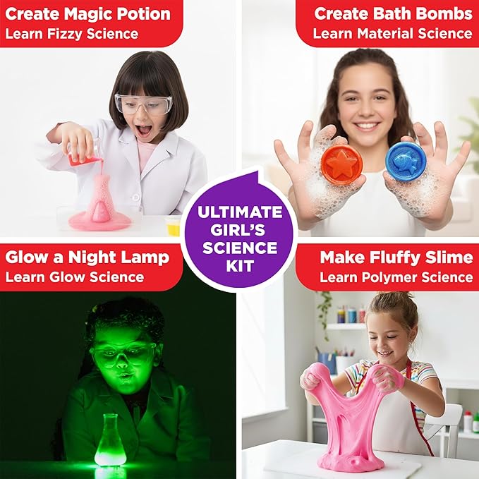 Doctor Jupiter Girls’ Science Gift Set for Ages 8+ | Ultimate Science Kit & Electricity Kit | Birthday Gift Ideas for 8-9-10-11-12-13-14 Year Old Girls | STEM Learning & Education Toys