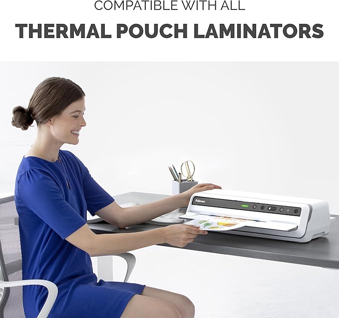 Fellowes Laminating Pouches, Thermal, Menu Size, 17.5 x 11.5 Inches, 3 Mil, 25 Pack (52011)