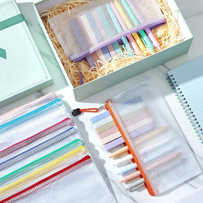 120 Pcs Bible Journaling Kit Bible Highlighters and Black Gel Pen Include 60 Highlighters 50 Black Gel Pens and 10 Pencil Pouches Aesthetic Book Annotation Kit Church Gifts for School Study
