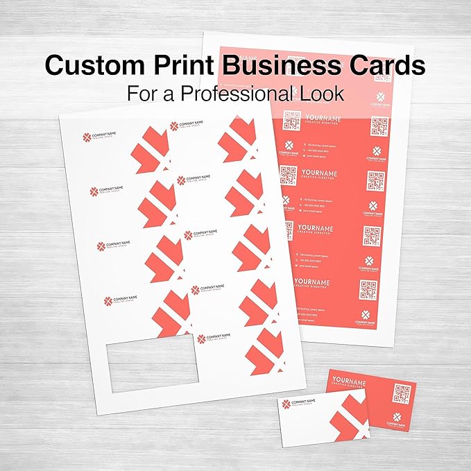 Staples Inkjet Business Cards, Matte White, 3.5 x 2 Inch, Heavyweight Cardstock, Printable Business Card Paper, Compatible with Inkjet Printers and Avery Templates, 1000 Cards