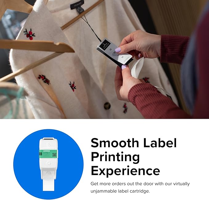 Zebra ZSB Series Labels - Potato Starch-Based Printer Label Paper - Recyclable Cartridge for Stickers - Versatile, Cloud-Based Adhesive - Address, 1.25" x 3.5"