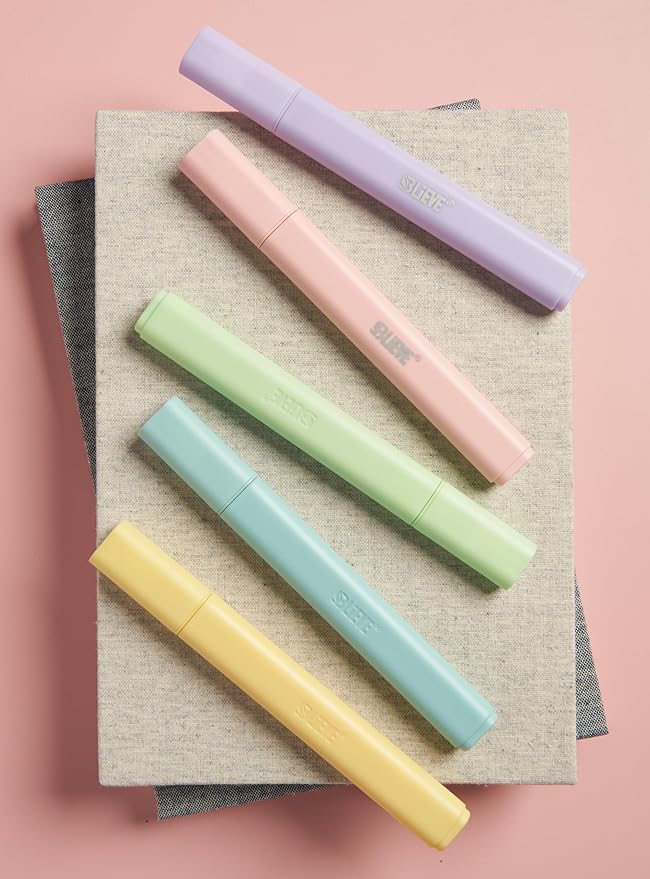BLIEVE- Bible Highlighters No Bleed Through Assorted Colors, Cute Highlighter For Journaling Office Supplies And Accessories, Bible Highlighters And Pens No Bleed Chisel Tip (CANDY)