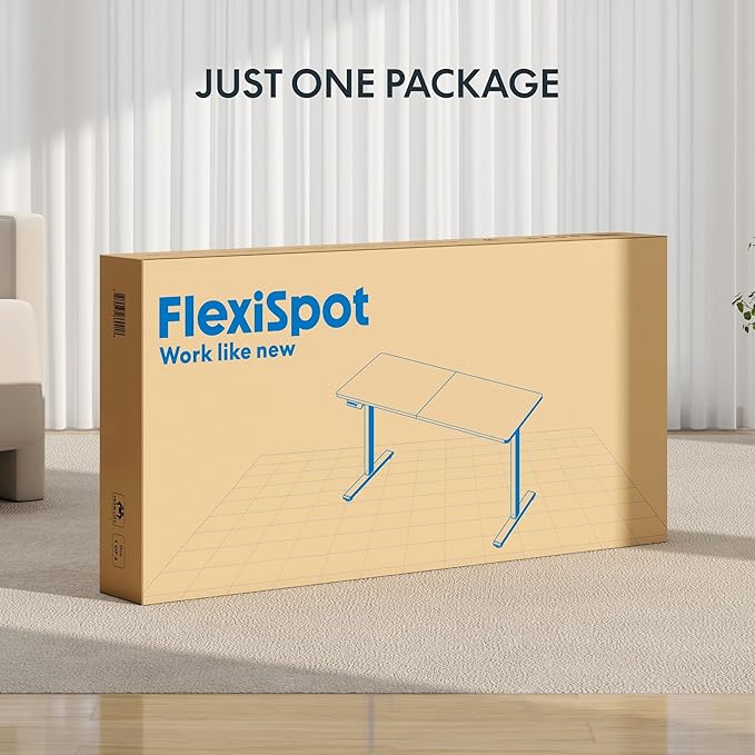 FLEXISPOT 63x24 Inch Electric Height Adjustable Standing Desk for Home & Office, Splice Board Desk for Computer Workstation, Study, or Creative Setup, Black