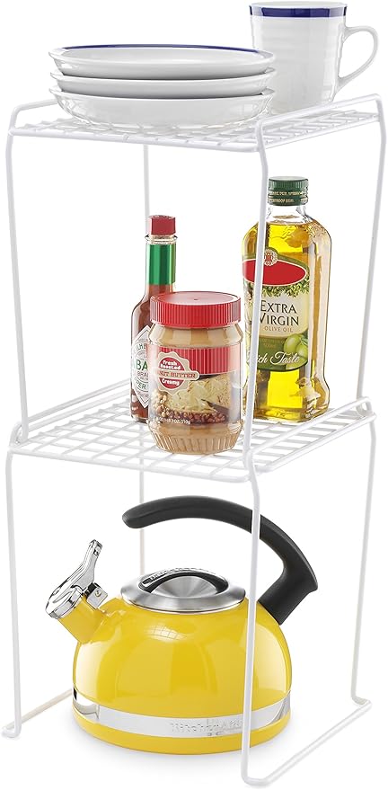 Whitmor Tall Stacking Shelf 12.88" White
