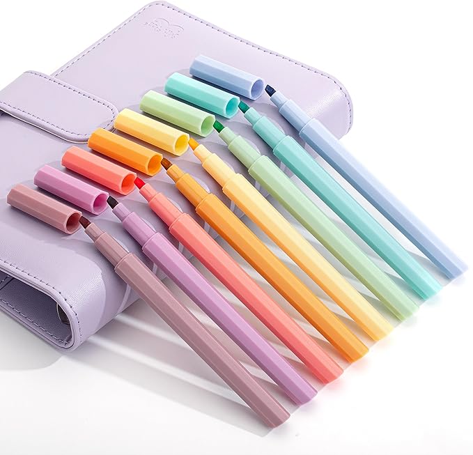 Mr. Pen- Aesthetic Highlighters, 8 pcs, Chisel Tip, Jewel Tones, Bible Highlighters No Bleed