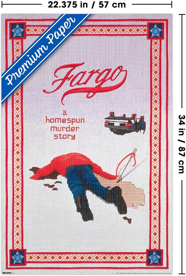Fargo (1996) - One Sheet Wall Poster, 34L" x 22.4W", Premium Poster & Mount Bundle