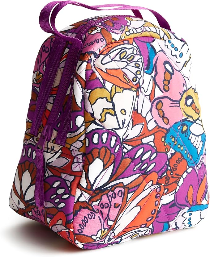 Vera Bradley Women's Featherweight Lunch Bag, Flutter, One Size
