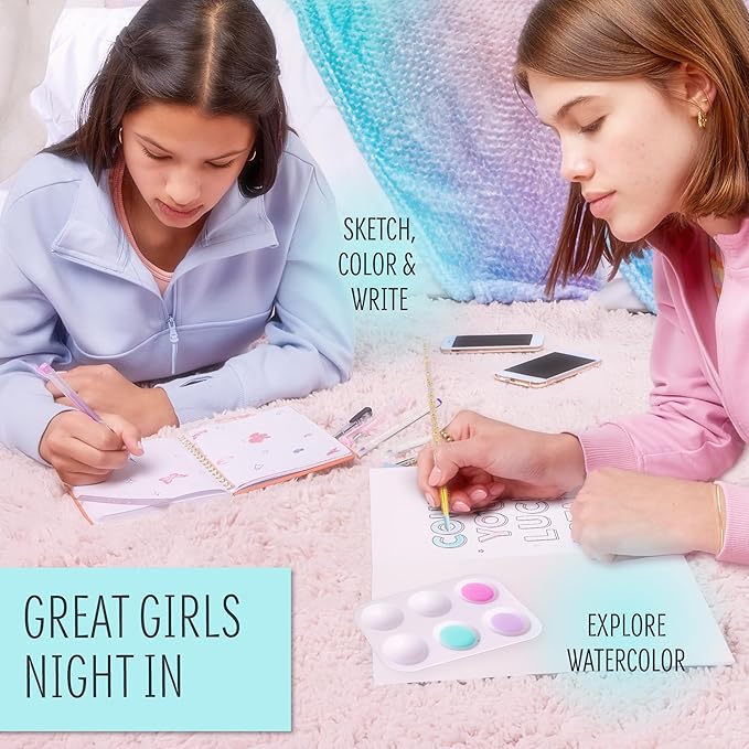 STMT D.I.Y. Artist Stationery Set, Art Journal Kit, Watercolor Kit, DIY Journaling Set for Girls Ages - 8+